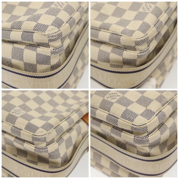 LOUIS VUITTON Damier Azur Naviglio Shoulder Bag N51189 LV Auth 138759 - Picture 14 of 16